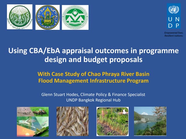 Thailand UNDP-GIZ workshop on CBA - Appraisal outcomes