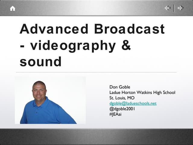 Advanced broadcast journalism techniques videography & sound design 