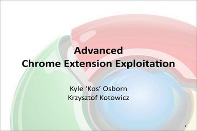 Advanced Chrome extension exploitation