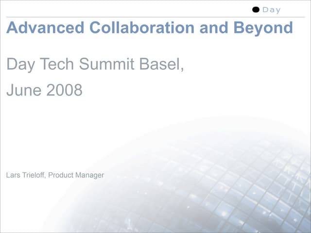 Advanced Collaboration And Beyond