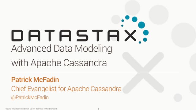 Advanced Data Modeling with Apache Cassandra