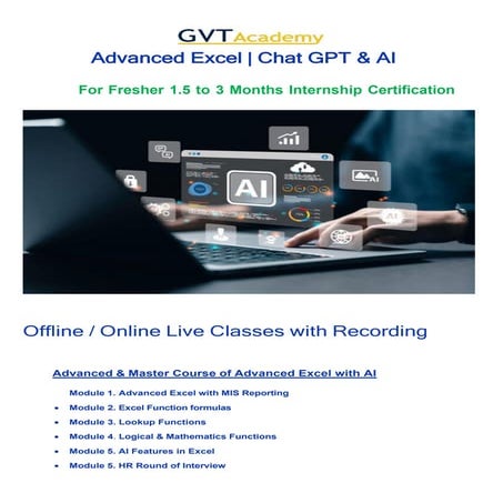 Advanced excel topics | DOCX