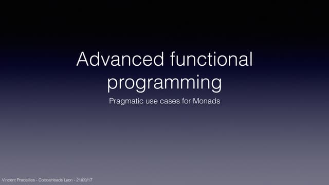 Advanced functional programing in S...