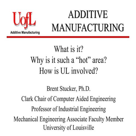 Advanced manufacturing