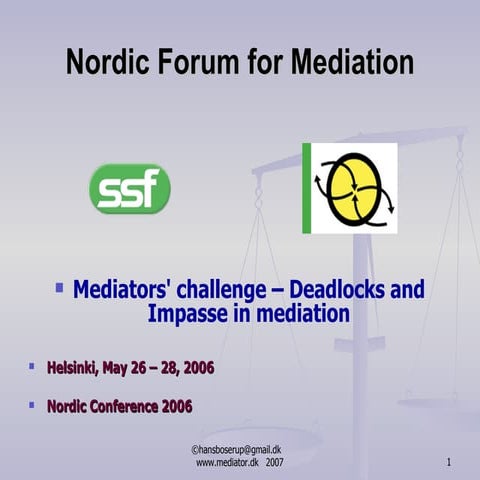 Advanced Mediation Boserup