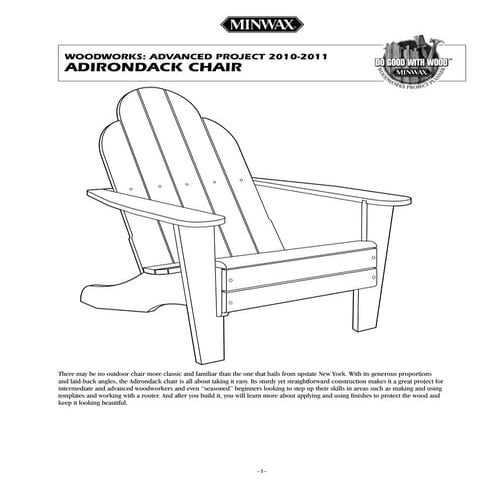 Advanced project-adirondack-chair