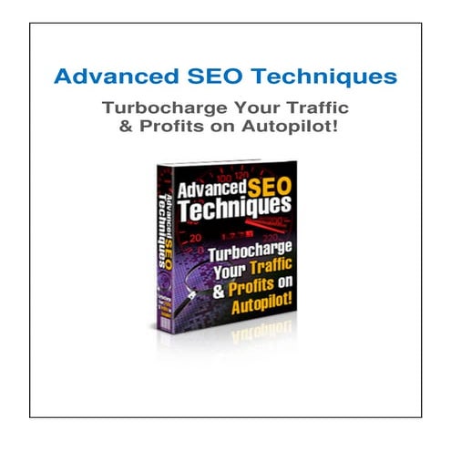 Advanced seo-techniques