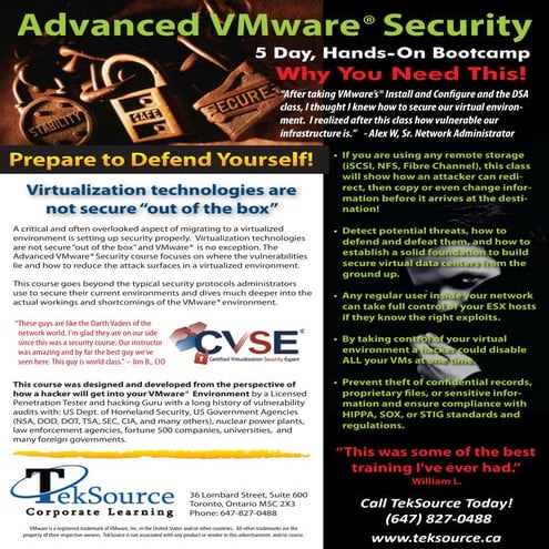 Advanced VMware Security