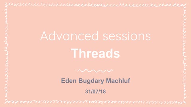 Advanced #2   threading