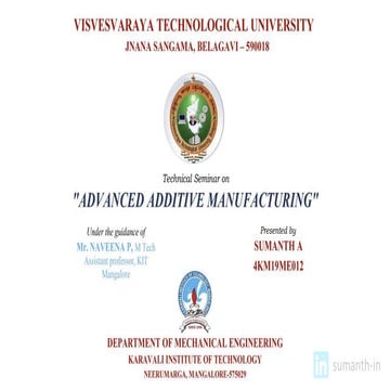 Advanced Additive Manufacturing by Sumanth A.pptx