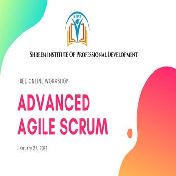 Advanced agile scrum- Demo PPT
