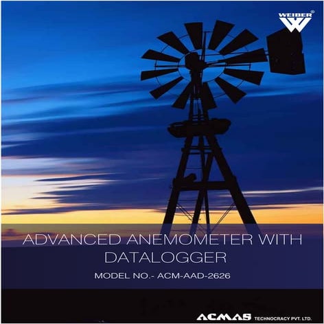 Advanced Anemometer With Datalogger by ACMAS Technologies Pvt Ltd.
