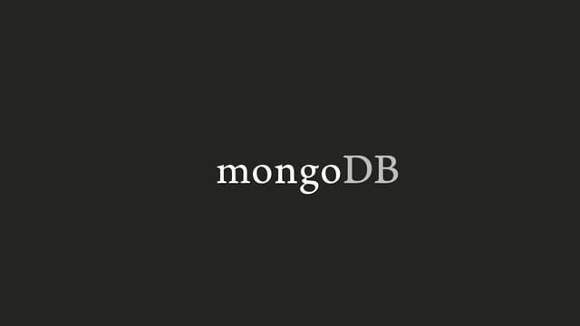 Advanced applications with MongoDB