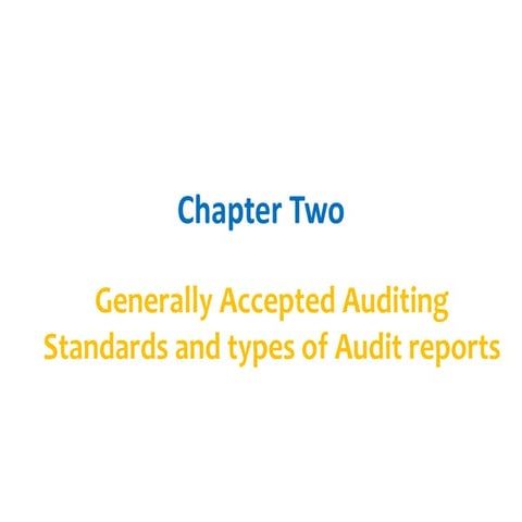 Advanced Auditing and assurance chapter two