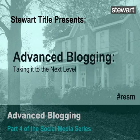 Advanced Blogging