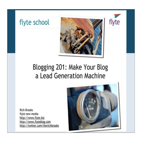 Advanced Blogging #ftw2010