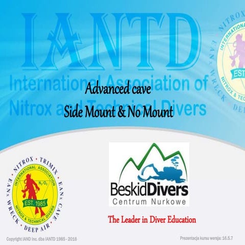 Advanced cave side mount &amp; no mount prezentacja