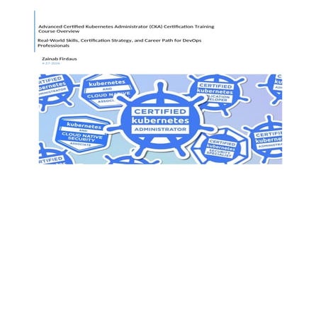 Certified Kubernetes Administrator (CKA) Certification Guide | PDF
