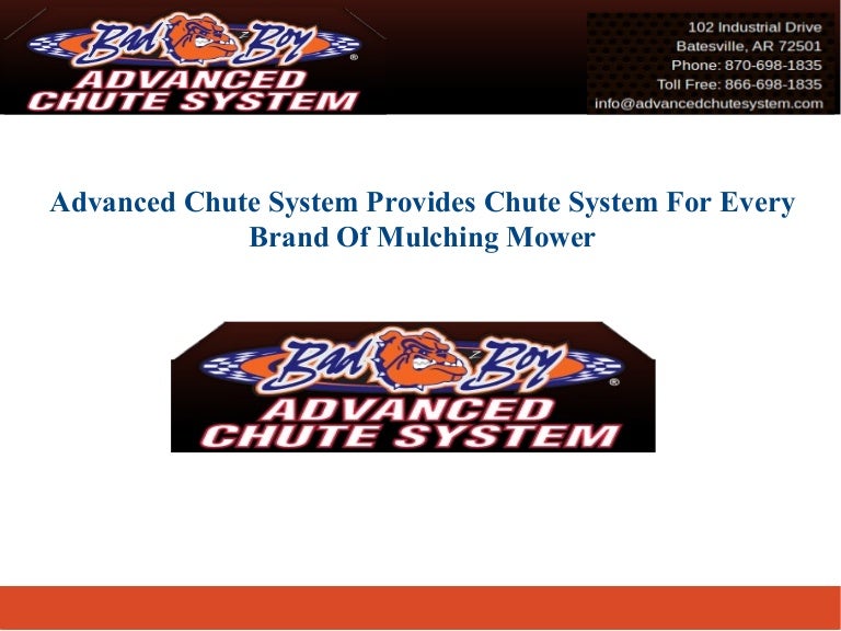 Advanced Chute System Provides Chute System For Every Brand Of Mulchi…