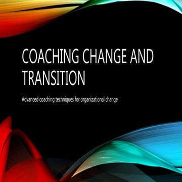 Advanced coaching of change v0.3