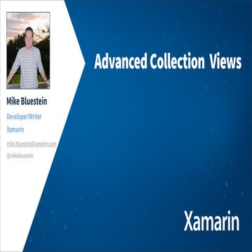 Advanced collection views