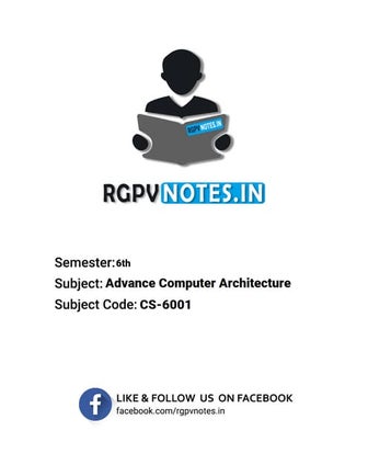 Advanced computer architecture  unit 5