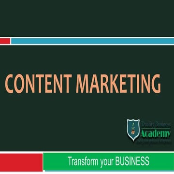 Advanced Content Marketing Training