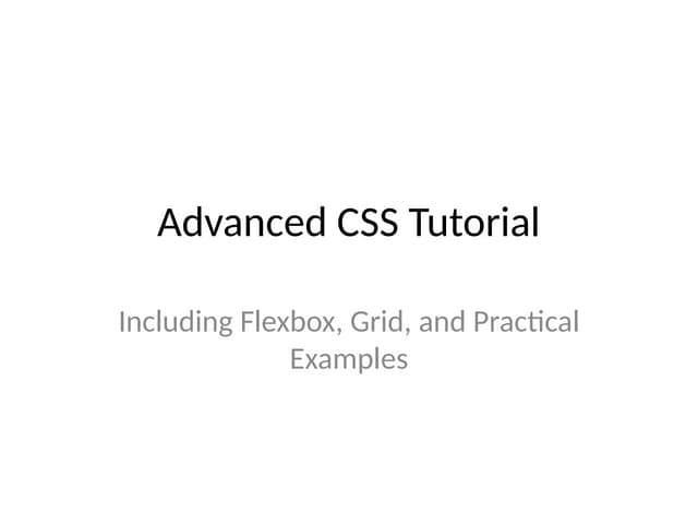 Advanced css for designing responsive web page on website