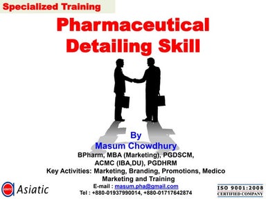 Advanced detailing skill for pharmaceutical sales and marketing professionals
