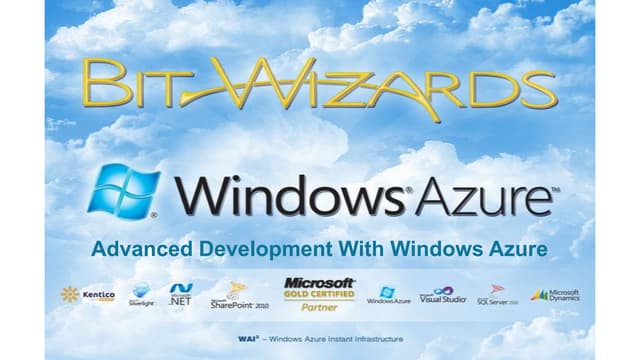 Advanced development with Windows Azure