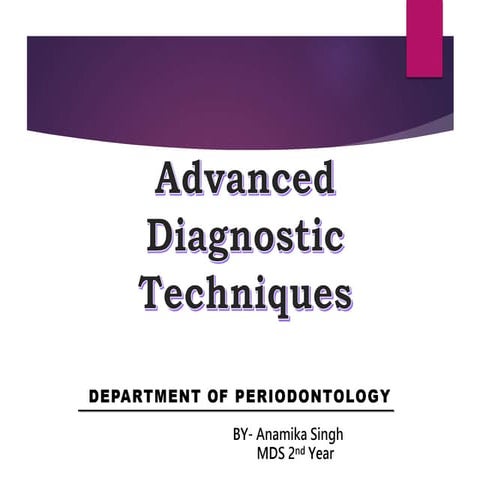 advanced diagnostic aids in periodontics