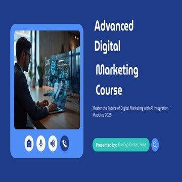 Advanced Digital Marketing Course with AI Integration for 2026 | PDF