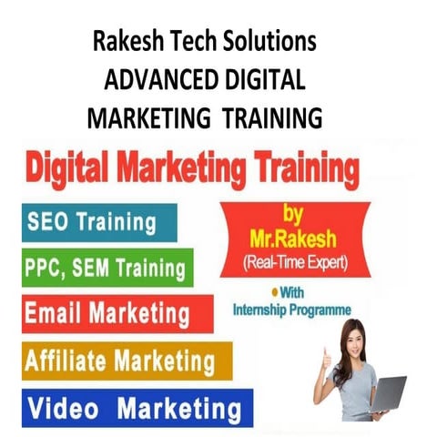 Advanced digital marketing training institute in madhapur hyderabad--rakeshte...