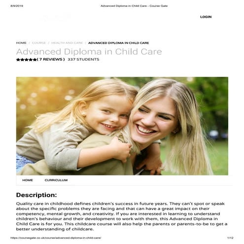 Level 3 Diploma for the Children and Young People's Workforce | PDF
