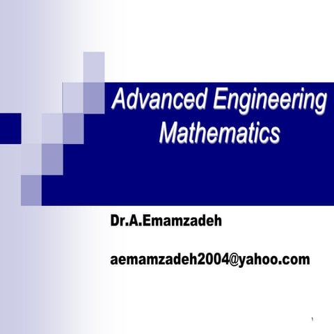 Advanced Engineering Mathematics