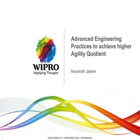 Advanced engineering practices to achieve higher agility quotient v1.0