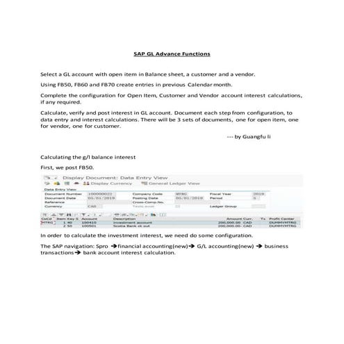 Advanced fi functions  calculating interest