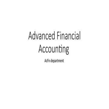 Advanced Financial Accounting part ipptx