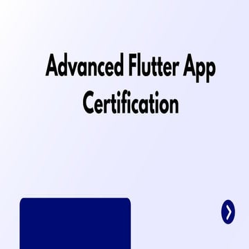 Flutter training course in kochi and Advanced flutter app development | PDF