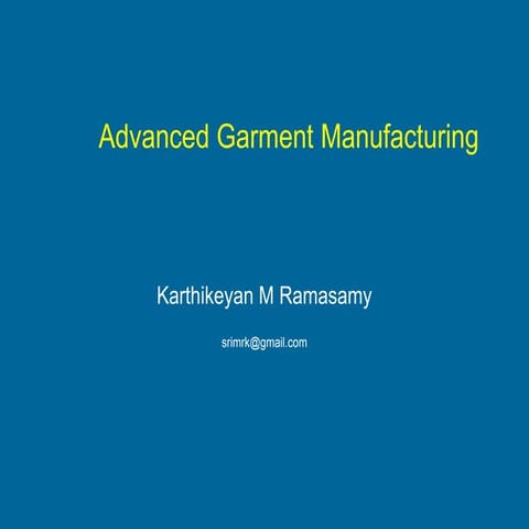 Advanced Garment Technology