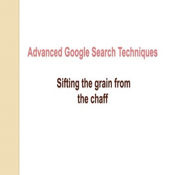 Internet Search Presentation | PPTX