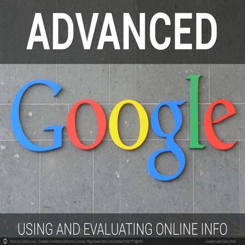 Advanced Google