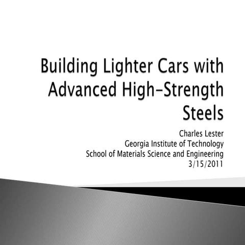 Advanced High Strength Steels2