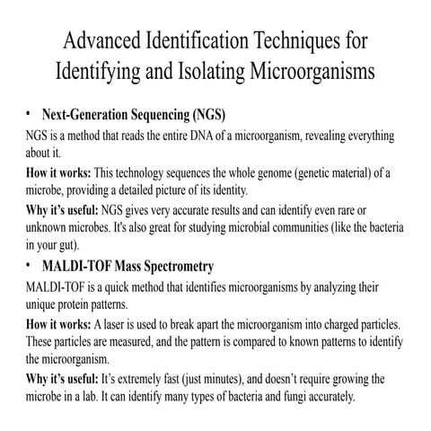 Advanced Identification Techniques for Identifying and Isolating ...