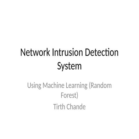 Enhancing Network Intrusion Detection Systems Using Random Forest ...