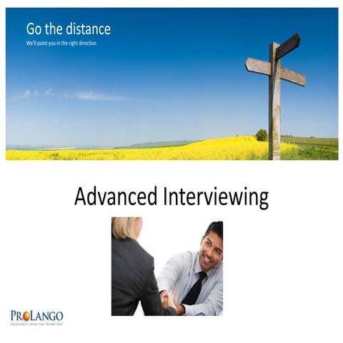 Advanced Interviewing