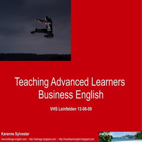 Teaching Advanced Learners Business English