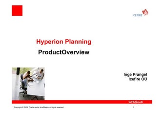 Advanced level planning and budgeting in Hyperion - Inge Prangel