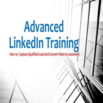 Advanced LinkedIn Training 