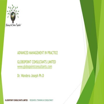 Advanced management in practice